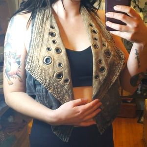 Vintage Y2K Grungy Steam Punk Vest